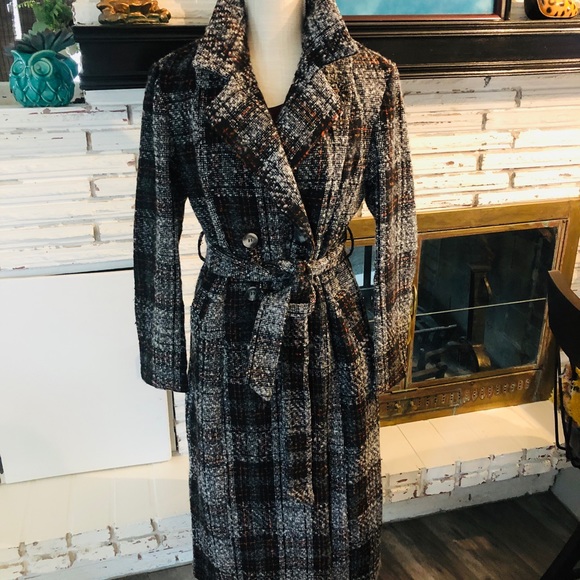 Solitaire Jackets & Coats Solitaire Nwt Redgrayblack Heavy Tweed